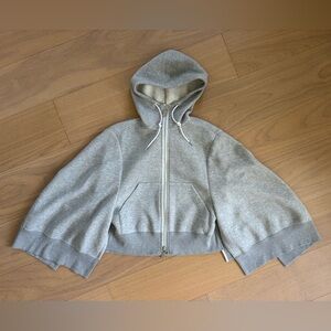 Sacai Gray Hooded Women's Jacket
